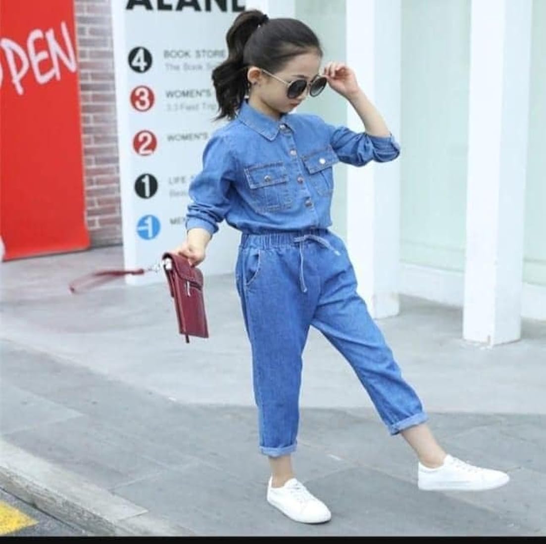 Girls Denim Shirts & Pants