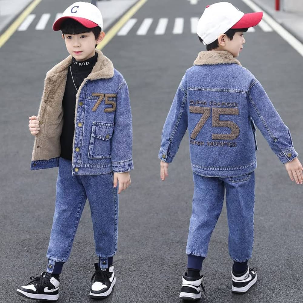 Boys Sherpa Denim Jacket